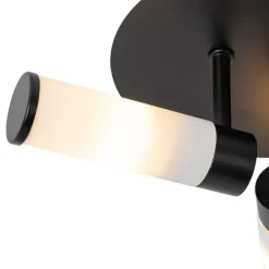 Moderne Badezimmer-Deckenleuchte schwarz 3-flammig IP44 - Bath