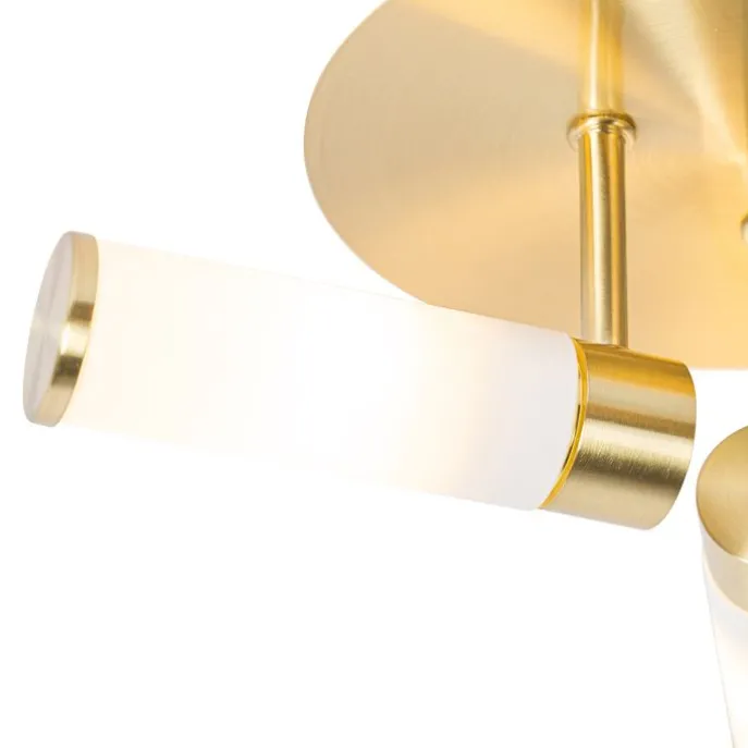 Moderne Badezimmer-Deckenleuchte Messing 3-flammig IP44 - Bath
