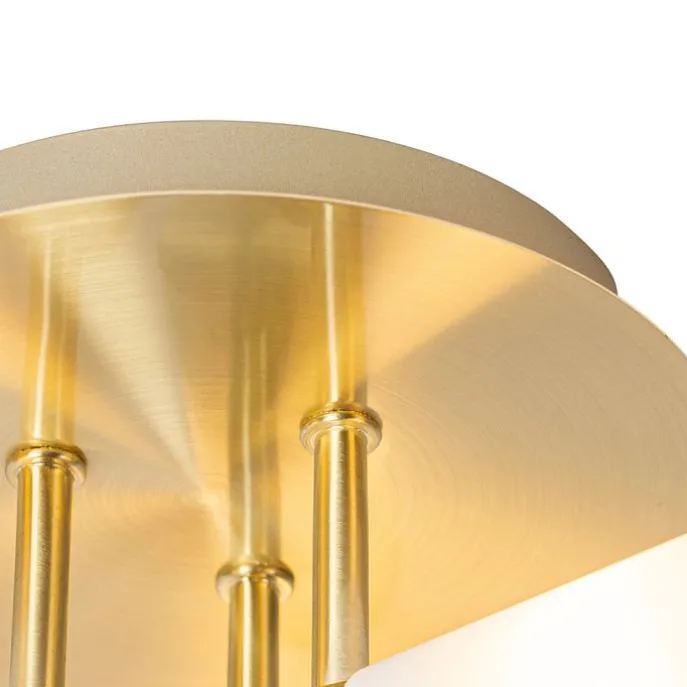 Moderne Badezimmer-Deckenleuchte Messing 3-flammig IP44 - Bath