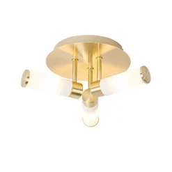 Moderne Badezimmer-Deckenleuchte Messing 3-flammig IP44 - Bath