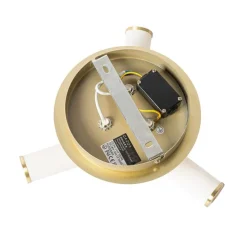 Moderne Badezimmer-Deckenleuchte Messing 3-flammig IP44 - Bath