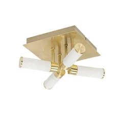 Moderne Badezimmer-Deckenleuchte Messing 4-flammig IP44 - Bath