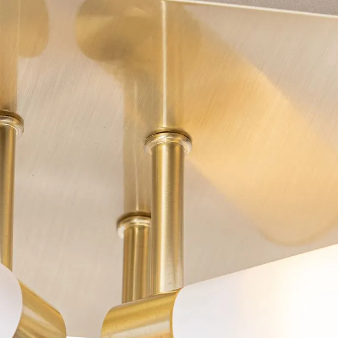 Moderne Badezimmer-Deckenleuchte Messing 4-flammig IP44 - Bath