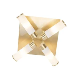 Moderne Badezimmer-Deckenleuchte Messing 4-flammig IP44 - Bath