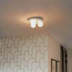 Moderne Badezimmer-Deckenleuchte weiß 3-flammig - Cederic