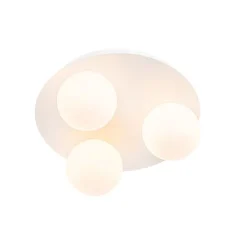 Moderne Badezimmer-Deckenleuchte weiß 3-flammig - Cederic