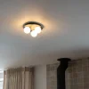 Moderne Badezimmer-Deckenleuchte schwarz 3-Licht - Cederic