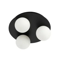 Moderne Badezimmer-Deckenleuchte schwarz 3-Licht - Cederic