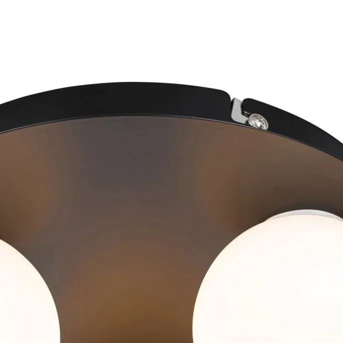 Moderne Badezimmer-Deckenleuchte schwarz 3-Licht - Cederic