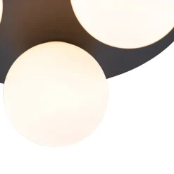 Moderne Badezimmer-Deckenleuchte schwarz 3-Licht - Cederic