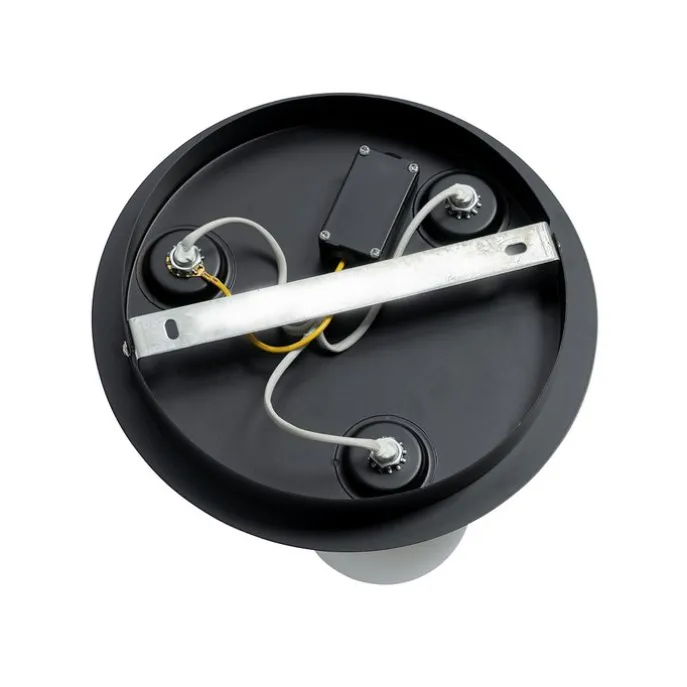 Moderne Badezimmer-Deckenleuchte schwarz 3-Licht - Cederic