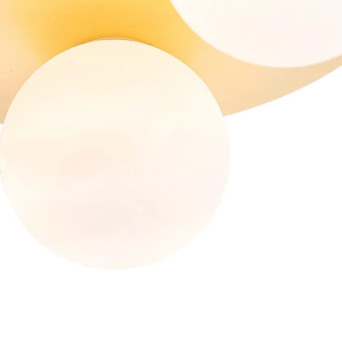 Moderne Badezimmer-Deckenleuchte Messing 3-flammig - Cederic