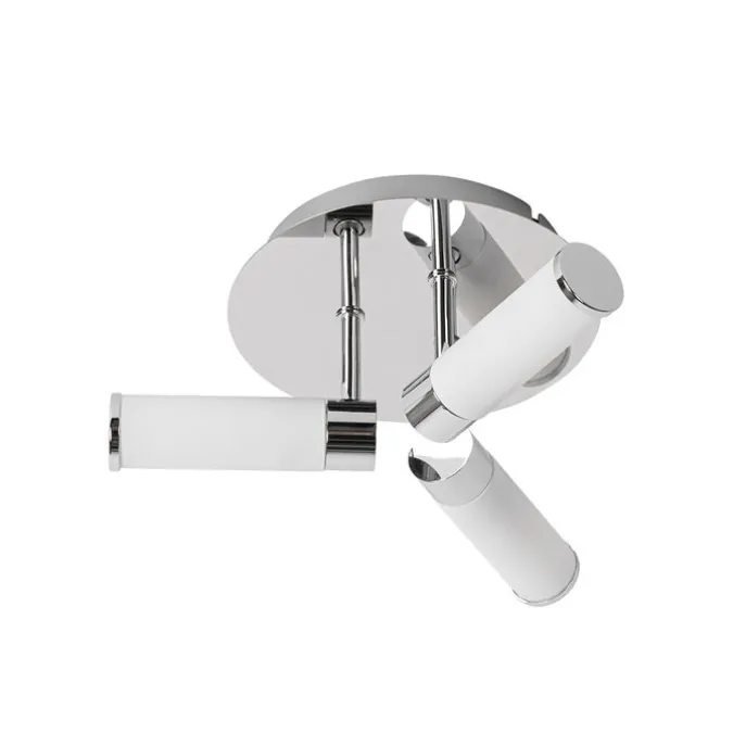 Moderne Badezimmer-Deckenleuchte Chrom 3-flammig IP44 - Bath