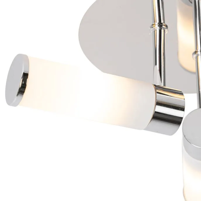Moderne Badezimmer-Deckenleuchte Chrom 3-flammig IP44 - Bath