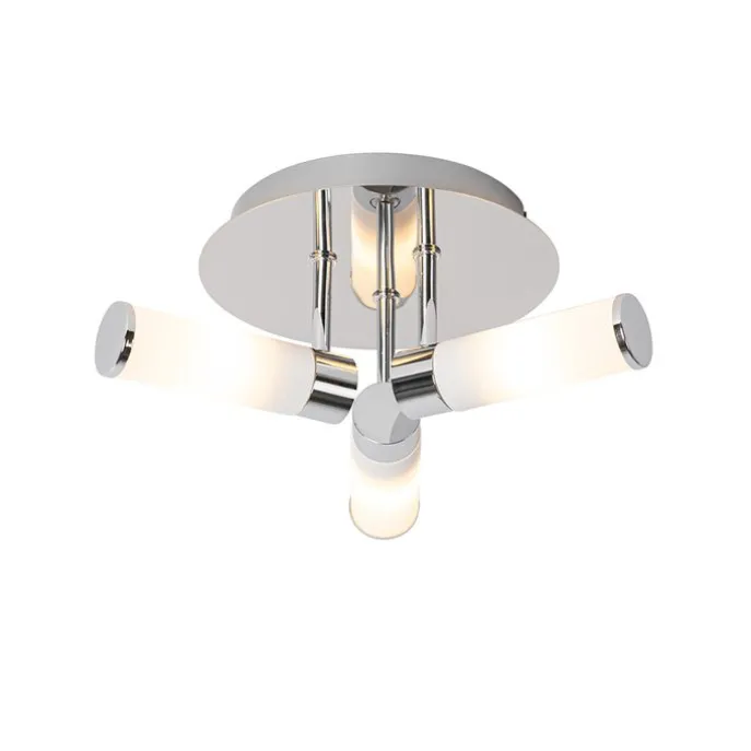 Moderne Badezimmer-Deckenleuchte Chrom 3-flammig IP44 - Bath