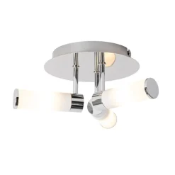 Moderne Badezimmer-Deckenleuchte Chrom 3-flammig IP44 - Bath