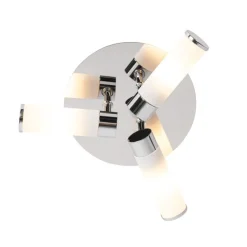 Moderne Badezimmer-Deckenleuchte Chrom 3-flammig IP44 - Bath