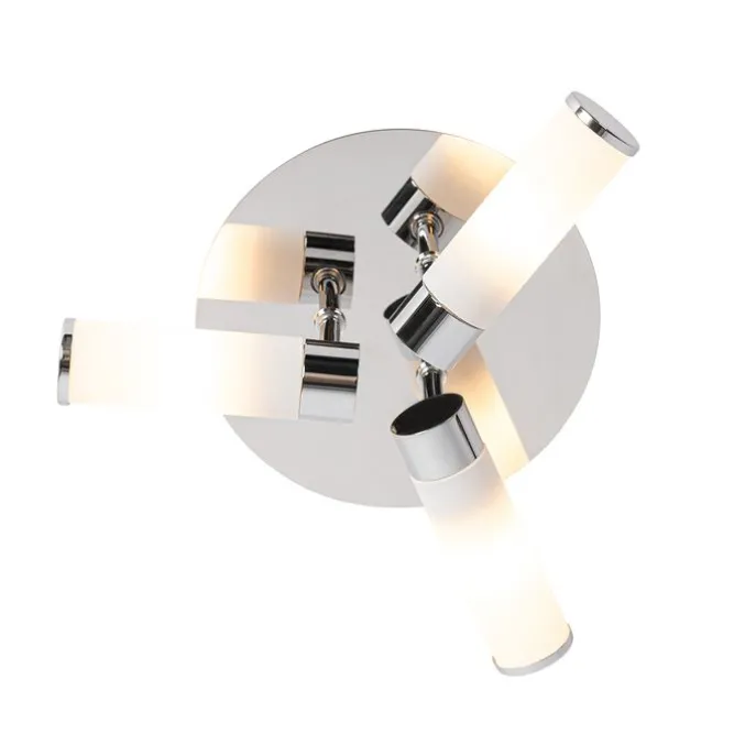 Moderne Badezimmer-Deckenleuchte Chrom 3-flammig IP44 - Bath