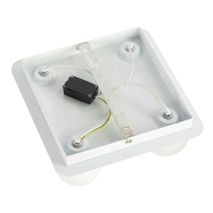 Moderne Badezimmer-Deckenleuchte weiß quadratisch 4-flammig - Cederic