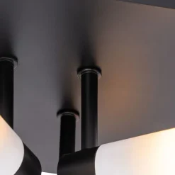 Moderne Badezimmer-Deckenleuchte schwarz 4-flammig IP44 - Bath