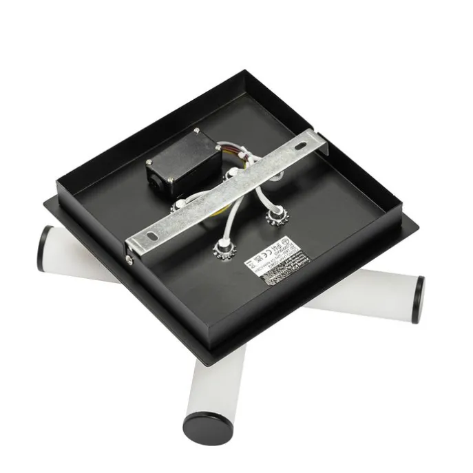 Moderne Badezimmer-Deckenleuchte schwarz 4-flammig IP44 - Bath