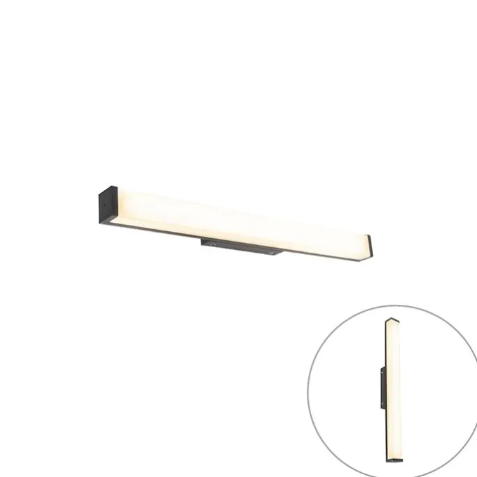 Moderne Badezimmerwandleuchte schwarz 62 cm IP44 - Cascada