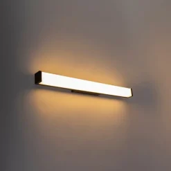 Moderne Badezimmerwandleuchte schwarz 62 cm IP44 - Cascada