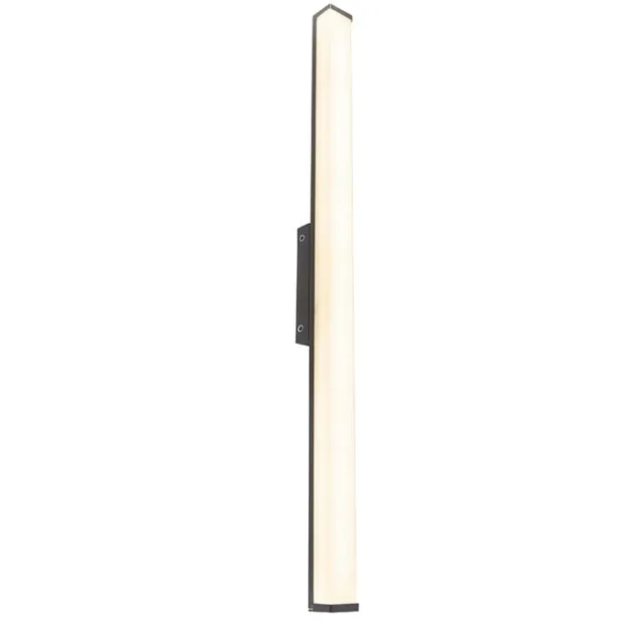 Moderne Badezimmer-Wandleuchte schwarz 92 cm IP44 - Cascada