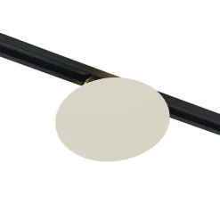 Moderne beige Deckenleuchte für Schienensystem 1-phasig 2-Lichter - Iconic Pulley