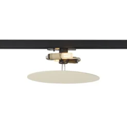 Moderne beige Deckenleuchte für Schienensystem 1-phasig 2-Lichter - Iconic Pulley