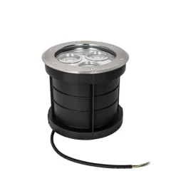 Moderne Bodenleuchte Stahl 3-Licht IP65 - Tribus