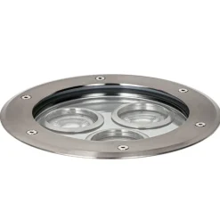 Moderne Bodenleuchte Stahl 3-Licht IP65 - Tribus