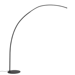Moderne Bogenlampe schwarz inkl. LED mit Touch-Dimmer - Arlow