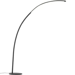 Moderne Bogenlampe schwarz inkl. LED mit Touch-Dimmer - Arlow