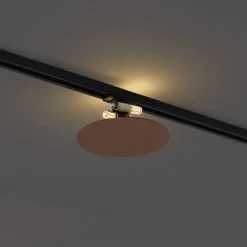 Moderne bronzefarbene Deckenleuchte für 1-Phasen-Schienensystem 2-flammig - Iconic Pulley