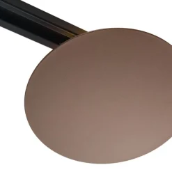 Moderne bronzefarbene Deckenleuchte für 1-Phasen-Schienensystem 2-flammig - Iconic Pulley