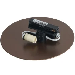 Moderne bronzefarbene Deckenleuchte für 1-Phasen-Schienensystem 2-flammig - Iconic Pulley