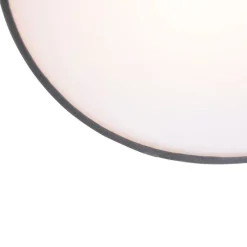 Moderne Deckenlampe grau 40 cm mit goldener Innenausstattung - Drum