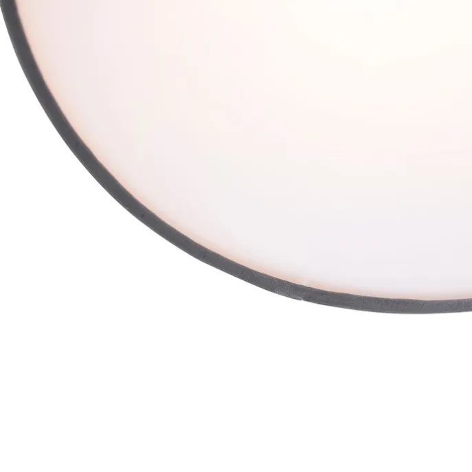 Moderne Deckenlampe grau 40 cm mit goldener Innenausstattung - Drum