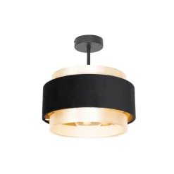Moderne Deckenlampe Schwarz mit Gold - Elif