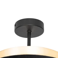 Moderne Deckenlampe Schwarz mit Gold - Elif