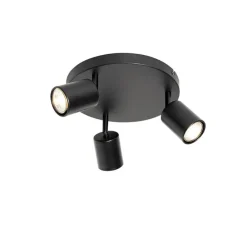 Moderne Deckenlampe schwarz verstellbar rund 3 Lichter - Java