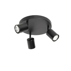Moderne Deckenlampe schwarz verstellbar rund 3 Lichter - Java