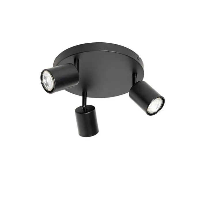 Moderne Deckenlampe schwarz verstellbar rund 3 Lichter - Java