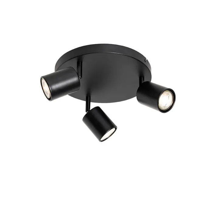 Moderne Deckenlampe schwarz verstellbar rund 3 Lichter - Java