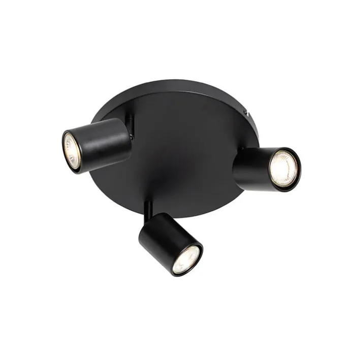 Moderne Deckenlampe schwarz verstellbar rund 3 Lichter - Java