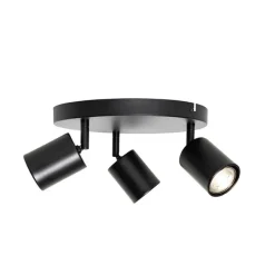 Moderne Deckenlampe schwarz verstellbar rund 3 Lichter - Java