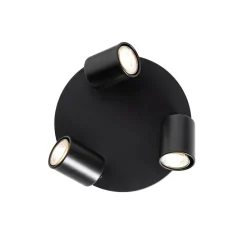 Moderne Deckenlampe schwarz verstellbar rund 3 Lichter - Java