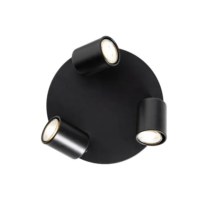 Moderne Deckenlampe schwarz verstellbar rund 3 Lichter - Java