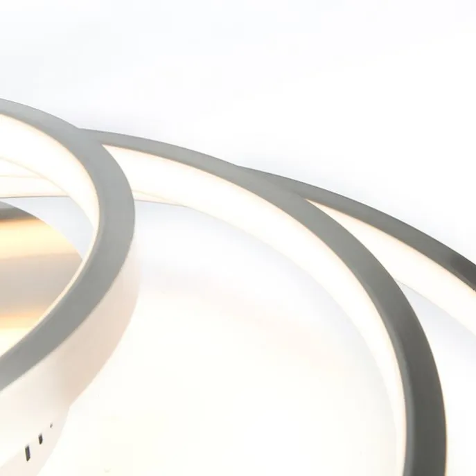 Moderne Deckenleuchte aus Stahl inkl. LED und Dimmer - Rondas